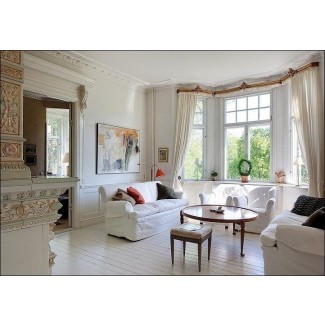  20 hermosos diseños de sala de estar con ventanales 