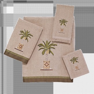  Juego de toallas de lino y palma de plátano | Avanti Linens 