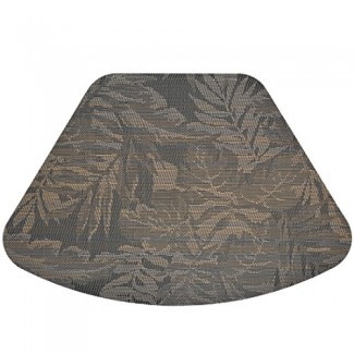  Juego de sábanas de guisante dulce de 2 manteles individuales de color marrón moca con toallitas limpias para mesas redondas 