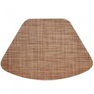 Juego de sábanas de guisantes dulces de 2 toallitas marrón / tostado Manteles individuales en forma de cuña para mesas redondas 