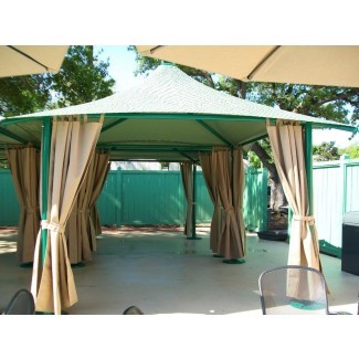  Cabaña de piscina comercial - Refugio de paraguas cuadrado fijo. .. 