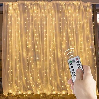  Luces de cadena de cortina de ventana LED Brightown y luces de estrella de cortina 