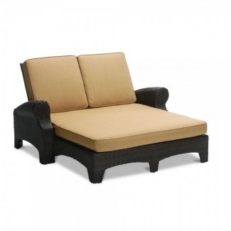  Sunset West Santa Barbara Wicker Double Chaise Lounge ... 