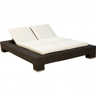  Source Outdoor King Chaise Lounge doble con cojín ... 