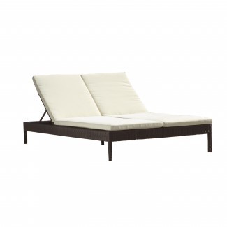  Source Outdoor Manhattan Chaise Lounge doble con cojín ... 