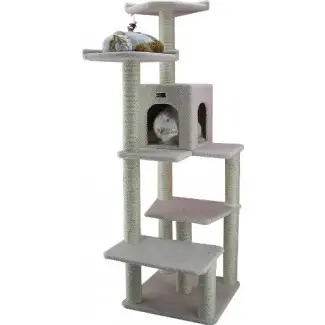  Aeromark International Armarkat Cat Tree Condo para muebles, altura: 60 a 70 pulgadas 