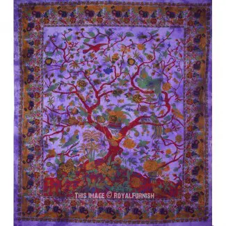  Tapiz de pared del árbol de la vida púrpura y pájaros Tie Dye [19659015] Tapiz de pared Purple Tree of Life & Birds Tie Dye, Hippie ... </div>
</p></div>
<div class=