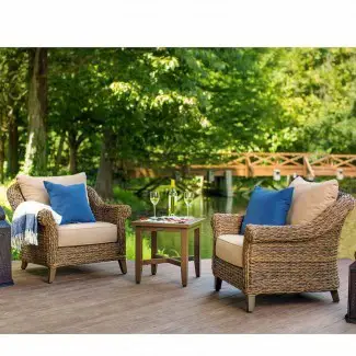  Bahamas Grupo de asientos de silla de patio con cojines 