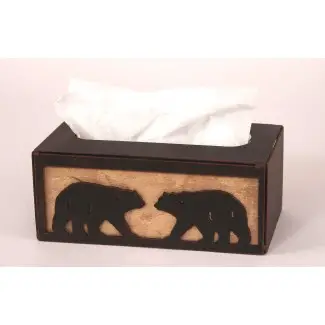  Cubierta de caja rectangular de tejido de oso Glynis 