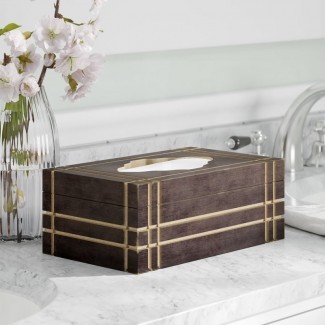  Hathaway Rectangular Wood Tissue Box Cover 