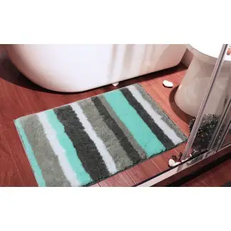 Amazon.com: microfibra antideslizante para alfombra de baño HEBE ... 