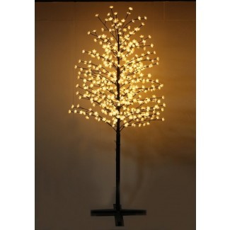  Árbol de cerezo al aire libre con flores y 488 luces LED 