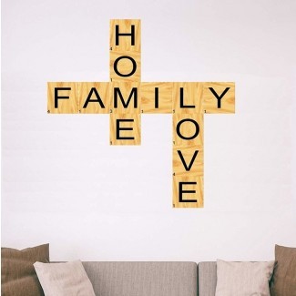  Home Family Love Scrabble Letras de vinilo exclusivas para salas de estar Vinilo decorativo 