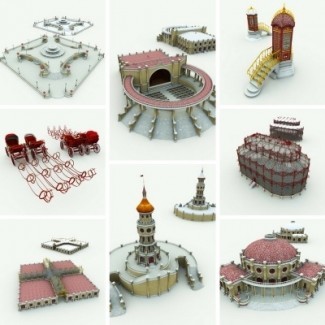  Conjunto de modelos 3D Christmas Village 12 Complete Edition 