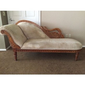  Sofá desvanecido Swan Vintage Chaise Lounge 