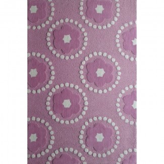  Alfombra Spurling Hand-Tufted Pink / Ivory Area 