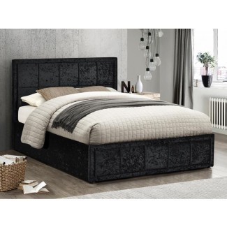  Cama otomana de tela Hannover King Size 