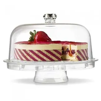  Amazing Acrylic Cake Stand Multifuncional Cake y Serving Stand 30.4 cm (6 Usos) 