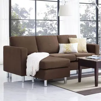  20 Ideas de pequeños sofás seccionales para espacios pequeños 