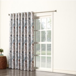  Auburn Extra Nature / Floral Room Oscurecimiento de panel térmico individual de cortina 