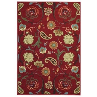  Maxy Home Hamam Collection, alfombras de goma para el área floral 