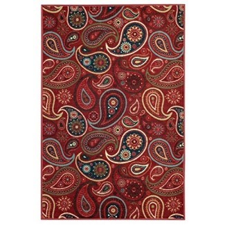  Maxy Home Hamam Collection, alfombras de goma para el área de Paisley 