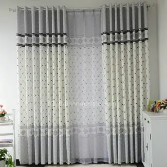  Precio especial Gray Printing Art Deco Curtains uk 
