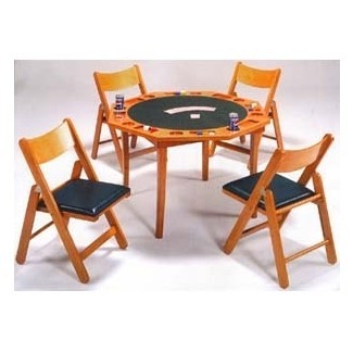  Juego de mesa con sillas de roble de 5 piezas con juego de sillas 6184 86 