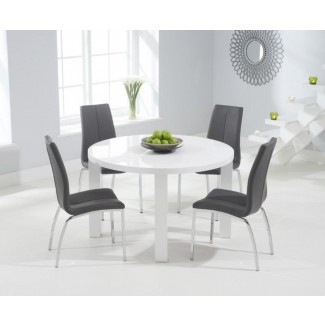  20 Mejores mesas y sillas de comedor High Gloss White | 