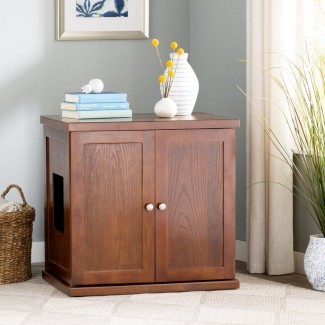  Clementine Wood Litter Box Cabinet 