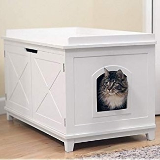  Amazon.com: Smart Design Cat, caja de baño extra grande ... 