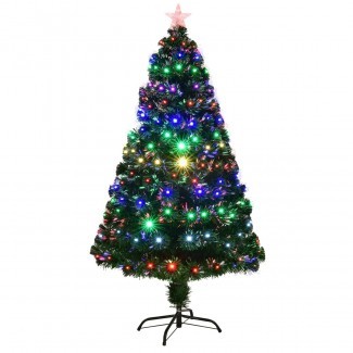  7ft Fiber Optic Multicolored Christmas Tree Changing ... 