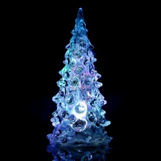  Lámpara de mesa LED para cambiar el color de cristal del árbol de Navidad ... 