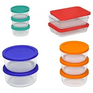  Pyrex-20-pc-Glass-Food-Food-Storage-Set-Bakeware-Bowls-with-Lid-Serving 