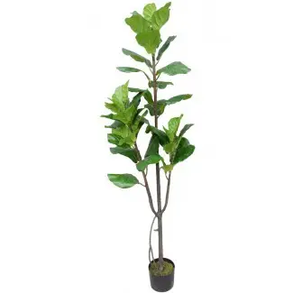  Real Touch Silk Fiddle Leaf Fig Tree in Pot 