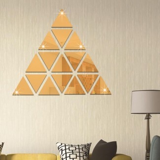  15 Mejor colección de arte de pared de triángulo 3D 