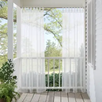  Bayport Appleton Panel de cortina simple superior con lengüeta sólida al aire libre 