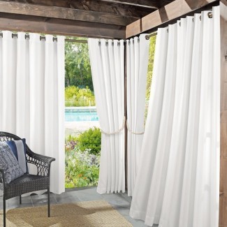  Roku Solid Oscurecimiento Outdoor Grom panel de cortina simple 