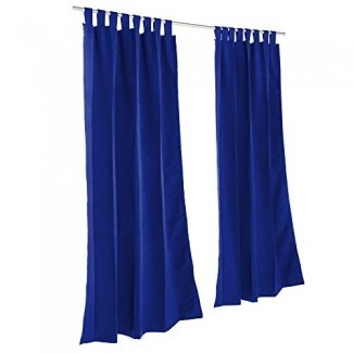  Essentials by DFO True Blue Sunbrella cortina para exteriores con lengüetas 84 de largo [19659078] Essentials by DFO True Blue Sunbrella cortina exterior con pestañas de 84 de largo </div>
</p></div>
<div class=
