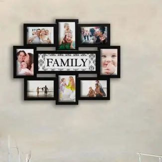  Giddings Family Theme Wall Hanging 8 Apertura Photo Sockets Marco de imagen 