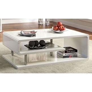 Muebles de América CM4057C Ninove I Mesas de café de alto brillo blanco