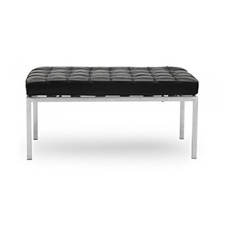  Kardiel Florence Knoll Style Bench 2 plazas, cuero anilina premium 