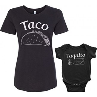  Threadrock Taco & Taquito Infant Bodysuit & Women's T-Shirt Matching Set 
