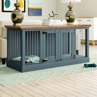  Damien Double Wide Small Credenza Pet Crate 