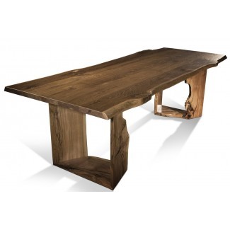  Mesa de comedor de madera maciza Alverson 