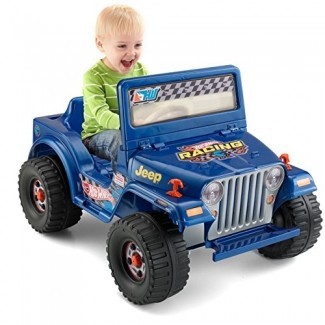  Power Wheels Hot Wheels Jeep Wrangler, azul (6V) [Amazon Exclusive] 