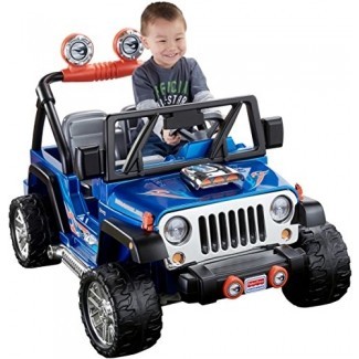  Power Wheels Hot Wheels Jeep Wrangler, azul (12V) 