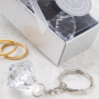  Crystal Clear Collection Diamond Design Key Chain, 1 