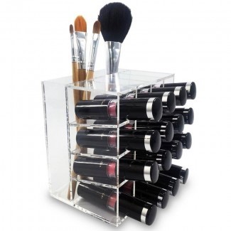  Lipstick Rack Storage Display Organizador cosmético de maquillaje 