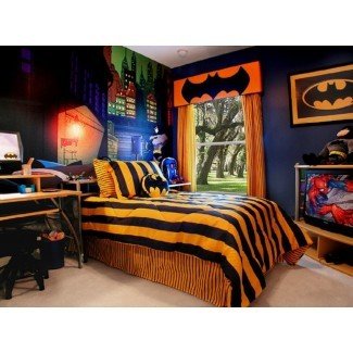  Decoración de la habitación de Batman en ideas tradicionales de decoración del hogar ... 